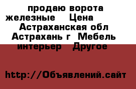 продаю ворота железные  › Цена ­ 9 000 - Астраханская обл., Астрахань г. Мебель, интерьер » Другое   